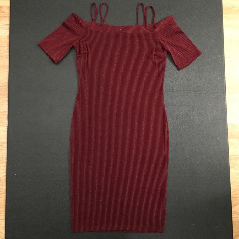 Dark Cherry Red BodyCon Dress